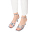 Sandali azzurri laminati da donna con tacco 5 cm Swish Jeans, Donna, SKU w042000901, Immagine 0